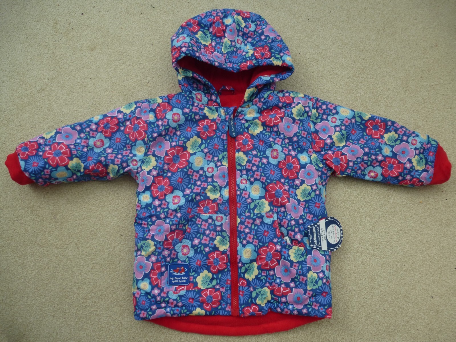 JojO Maman Bebe COAT 12-18m NEW 😊2-in-1 SPRING Fleece Lined RAIN JACKET ☔RRP£49 image 3