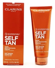 Clarins SELF TAN Self Tanning Instant Gel 4.4 oz./ 125 ml. New Packaging