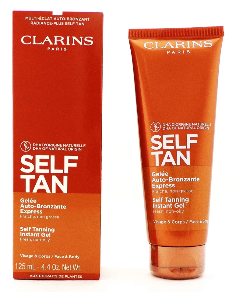 Clarins SELF TAN Self Tanning Instant Gel 4.4 oz./ 125 ml. New Packaging