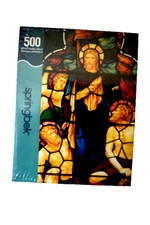 Springbok Puzzle Jesus & the Apostles 500 Pieces Church Window Sealed 24"x30"