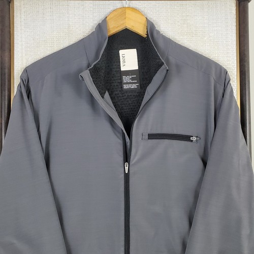 VUORI Size Large Mens Full Zip Polartec Alpha Lined Palomar Jacket Gray Stretch - Picture 16 of 17