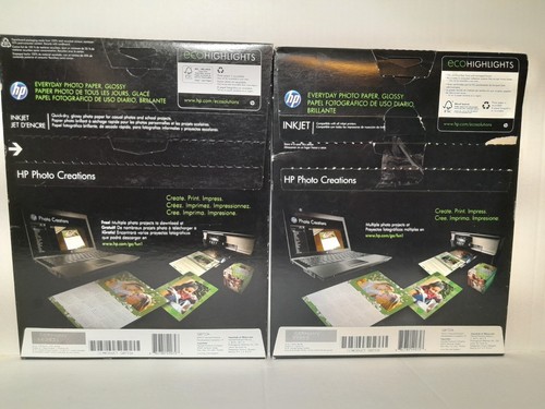 HP Photo Paper 8.5 x 11-Inch Glossy 50 Sheet Letter NEW & USED 95 Sheets Total - Photo 8/11