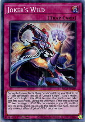Joker's Wild KICO-EN007 Yu-Gi-Oh! TCG 1st Edition NM