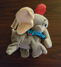 Disney Store Bean Bag Plush - Dumbo - Elephant - Beanie Baby - 8" Stuffed animal
