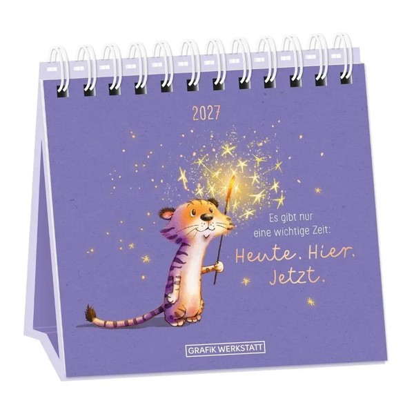 Tischkalender 2027 Heute. Hier. Jetzt. Tischkalender Original Kalender 12 S.-image