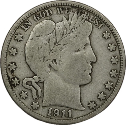 1911 50c Barber Half Dollar - Fine