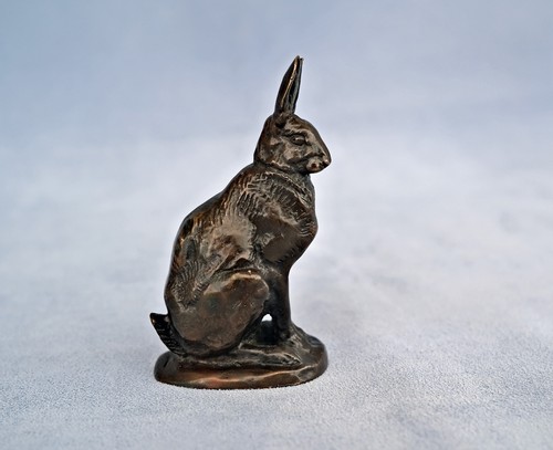 Antoine-Louis BARYE (1796-1875) " Le Lièvre " Sculpture Animalière Bronze Signé - Bild 2 von 10