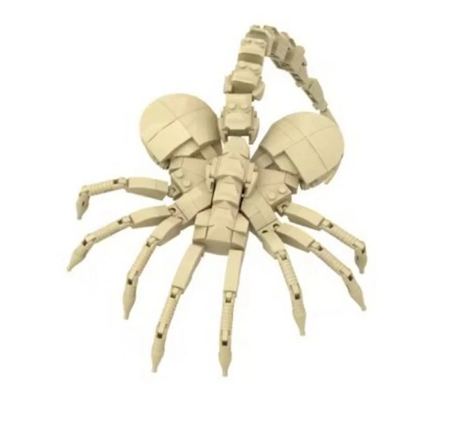 NOVO MOC Design ALIEN Conjunto de Blocos de Construção Alienígena FACEHUGGER Conjunto de Blocos Facehugger - Imagem 3 de 4