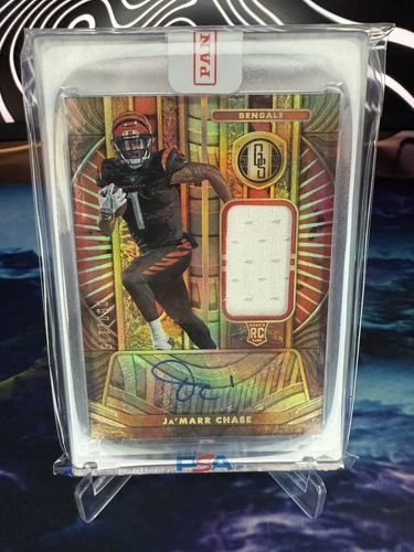 2021 Panini Gold Standard Ja'Marr Chase Rookie Patch Auto /125 SEALED!