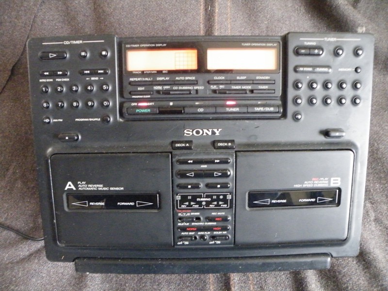 Sony CFD-770 Portable Boombox Stereo CD Radio Mega Bass  NO SPEAKERS