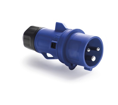 Spina Mobile Industriale 16A/6h 200-250V 2P+T IP44/54 Rosi 1009213 Nero/Blu - Foto 4 di 6
