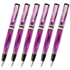 Classic Twist Pen Kit, Satin Nickel Finish, 6 Pack, Legacy Woodturning