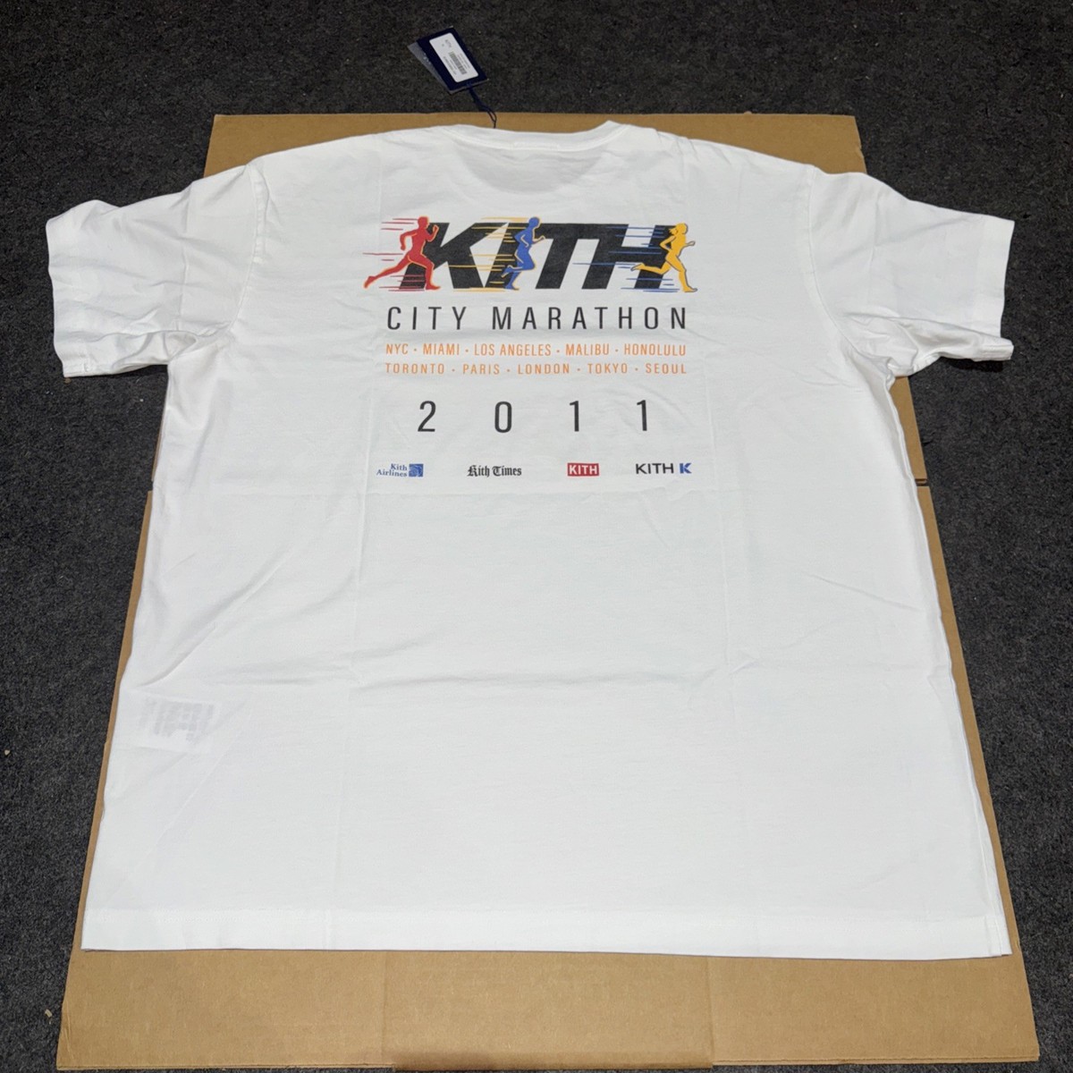 KITH City Marathon Vintage Tee 2025 Instore Exclusive Size XXL NWT