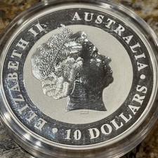 2013 $10 Australian Silver Koala 10 Oz .999 Bu Coin In Capsule