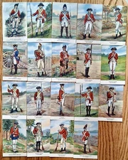 Revolutionary War Postcards from Fort Ticonderoga Museum 2 Sets 43 Total