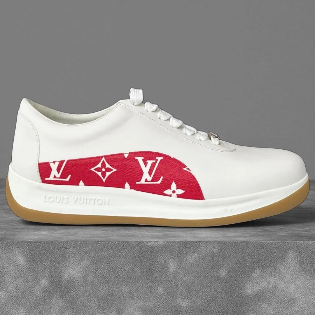 Supreme x Louis Vuitton Sport Sneaker Monogram Red for sale | eBay