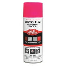 RUST-OLEUM 1659830 Industrial Spray Paint,Pink,12 oz. 6KP08