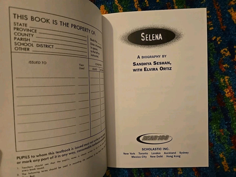 RARE 1999 Selena Scholastic Book Learning To Read By Sandra Seshan - Image 3 of 4
