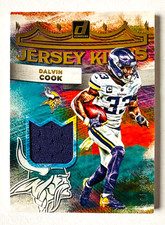 2022 Donruss Dalvin Cook Jersey Card Jersey Kings SP #/399 Vikings Star!