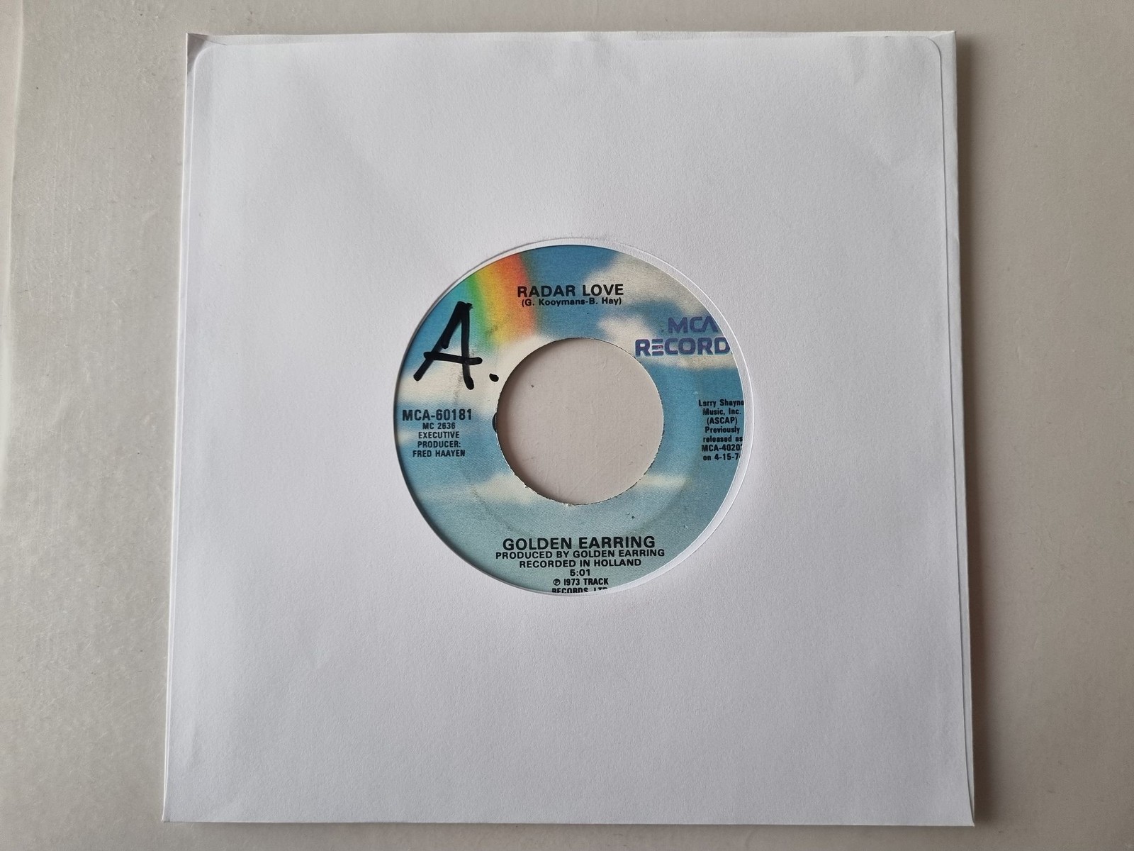 Golden Earring - Radar Love/ Just Like Vince Taylor 7'' Vinyl US