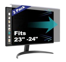 Pozlle 2 Pack Computer Privacy Screen Shield Compatible for 23.6/23.8/24 I