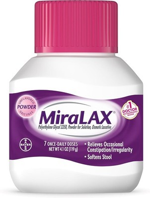 miralax 7 Day Powder Laxative 4.09 oz Stool Softener for Children Digestive