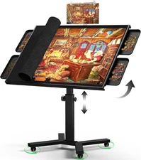 2000 Pieces Jigsaw Puzzle Table with Drawers & Legs, 41.34"X29.53" Metal Adult P