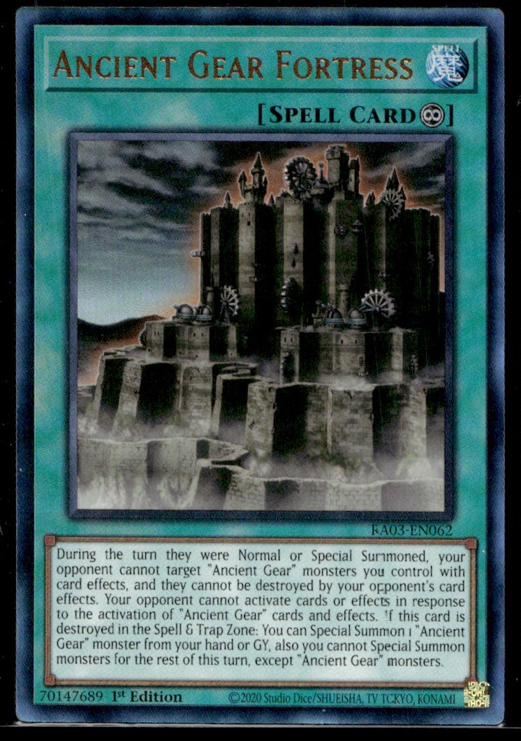 Ancient Gear Fortress (PUR) - RA03-EN062 - YuGiOh  | Buy 3 Get 5 Free