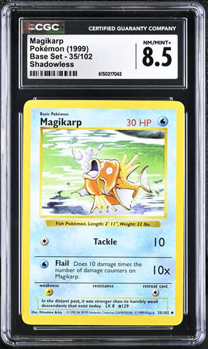 Magikarp (Shadowless) graded CGC 8.5 for sale on eBay