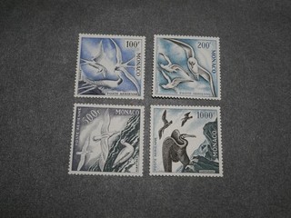 MONACO SERIE TIMBRES PA55 A 58 NEUS. COTE 335 EUROS