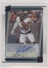 2021 Panini Clearly Donruss Rated Rookie Red 50/49 Kenneth Gainwell Auto 11gj