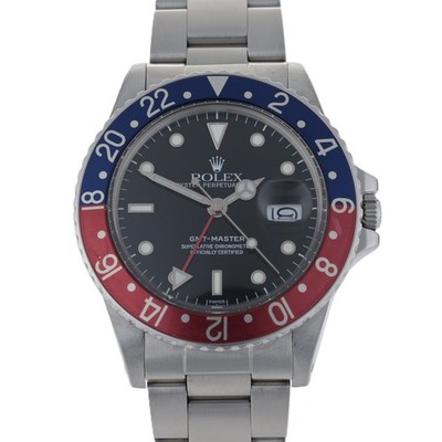 Rolex GMT-Master 16750 Pepsi 40mm Black Dial Automatic Men's Watch + Box