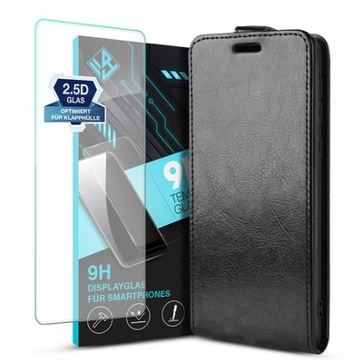 Handy Hülle für Samsung Galaxy A21s Magnet Cover Case Klapphülle 9H Displayglas