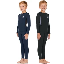 Boy's Thermal Base Layer Fleece Underwear Set Sport Ski Warmth Soft Elasticity