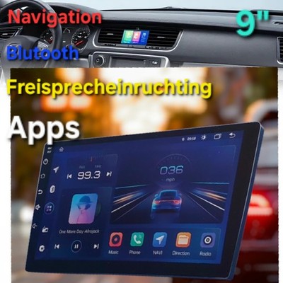 9  Android Autoradio Junsun XT892C-F 2DIN Komplett-Set inkl. Adapter & Blende 