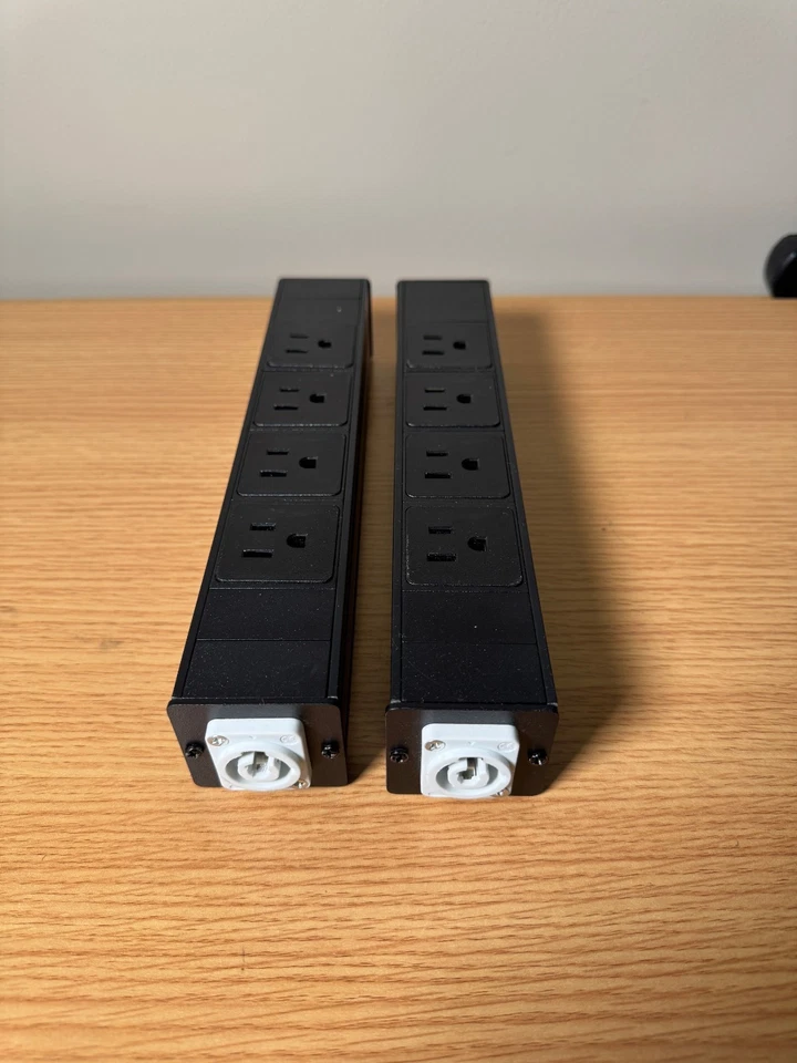 Neutrik Compatible PowerCon a 5-15 Edison Power Strip Distro Quad Box Extensión Foto 4 de 4