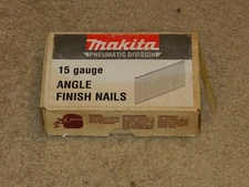 MAKITA 15 GAUGE 1 1/4 ANGLE FINISH NAILS AF635 QTY:3500 NEW