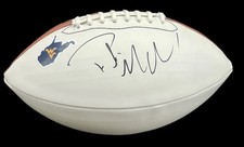 Pat McAfee Signed Autographed West Virginia Mountaineers Panel Football Psa/Dna 