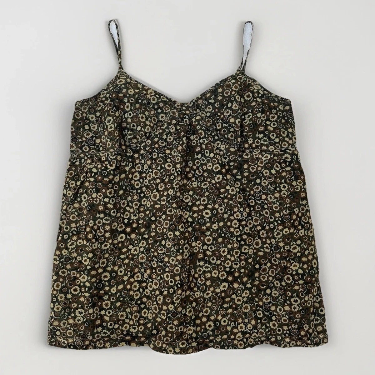 Zara Womens Floral Print A Line Sun Dress Multi Colored Cotton Small Oversized