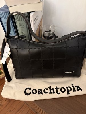 Coach Coachtopia Alter/Ego Leather Shoulder Bag Checkerboard Pattern - SHIPS NOW
