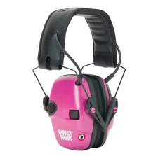 Howard Leight Impact Sport, Electronic Earmuff Pink Adult Small / Youth