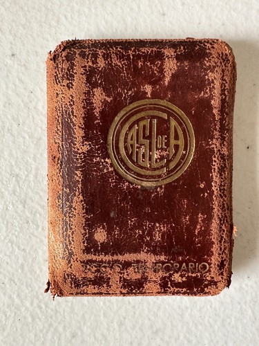 San Lorenzo de Almagro member ID booklet 1954 Eduardo Paz Futbol Argentina •Rare - 第 2/3 張圖片