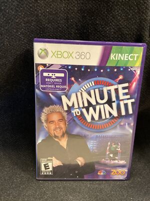 Minute to Win It [Kinect] - Xbox 360 Tested No Manual