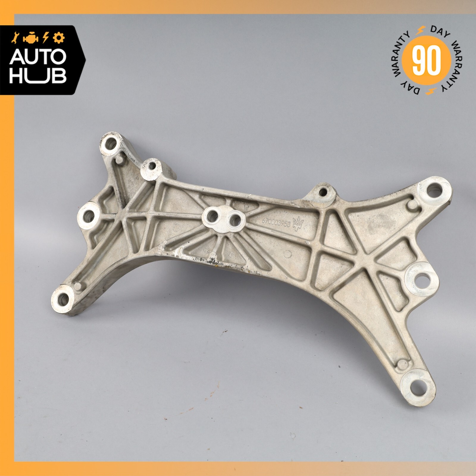 14-22 Maserati Ghibli Automatic Transmission Crossmember Brace Bracket OEM