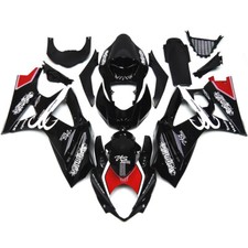 Gloss Black Red Fairings Kit for Suzuki 2007 2008 GSXR1000 K7 07 08 ABS Body Kit