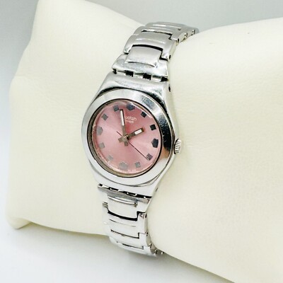 Vintage SWATCH Irony Lady unbehandelt YSS201G Armbanduhr Edelstahl 2005