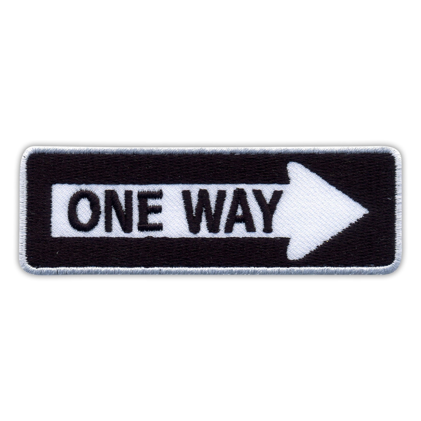 ONE WAY Embroidered Patch Badge for Jackets and Bags