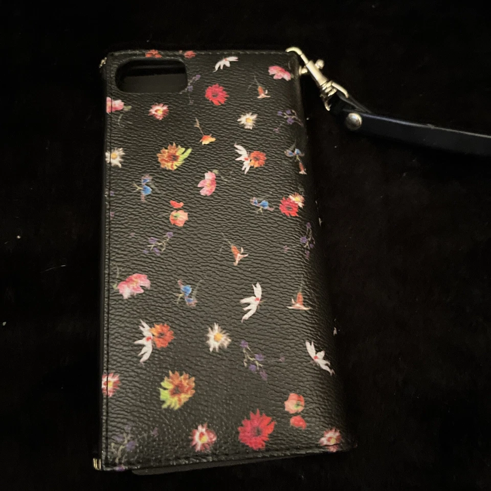 Funda Rebecca Minkoff-Mate Cuero Floral Apple iPhone 6 Plus Teléfono Estuche Muñequera Foto 3 de 3