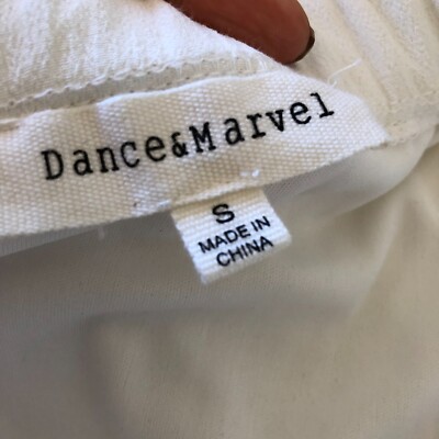 dance and marvel lace dress Dance & Marvel Women White Ivory Off The Shoulder Lace Mini Dress size S