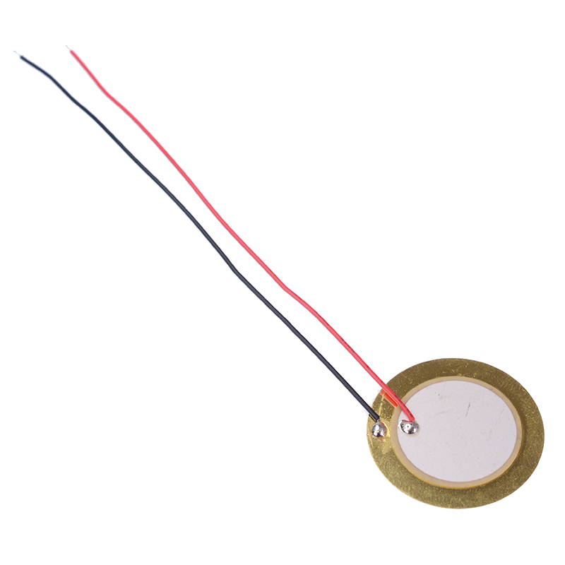 10 x 27mm Piezo Element Transducer Sounder Sensor 100mm Leads